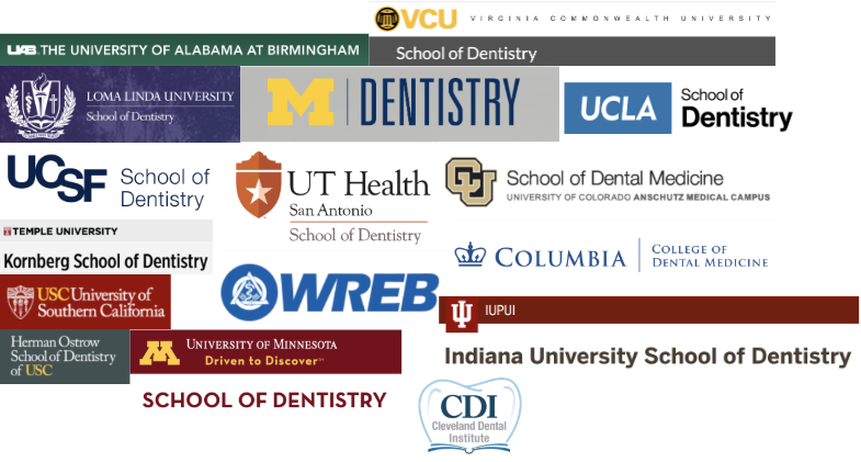 Bench Test Prep Course - Mashup List of Universities for Dental Advanced Standing Program